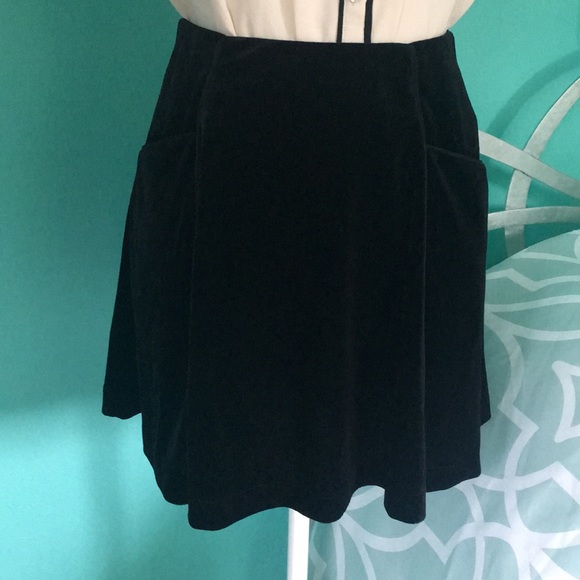 Urban Outfitters Dresses & Skirts - UO x Cooperative Black Velvet Skirt